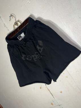 Buy Sp5der OG Web V2 Phantom Sweatshort 'Black' - 02406 1SS2505SOWVPS BLAC